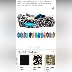 Chillbo Shwaggins inflating chair/couch. NWOT